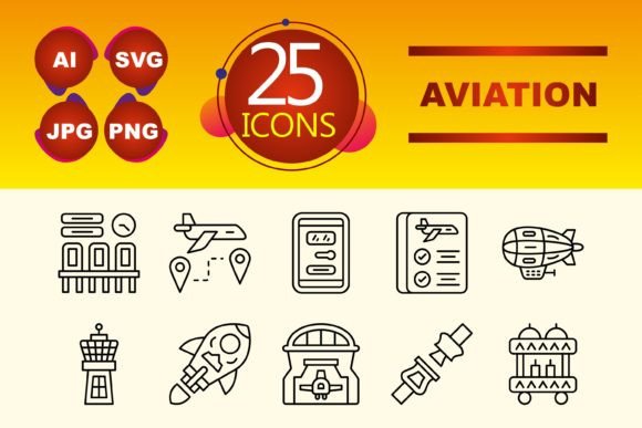 Air Aviation Graphics and Icons