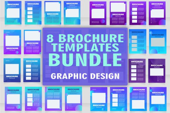 Digital Art Brochure Template Bundle: Graphics for Local Business Branding