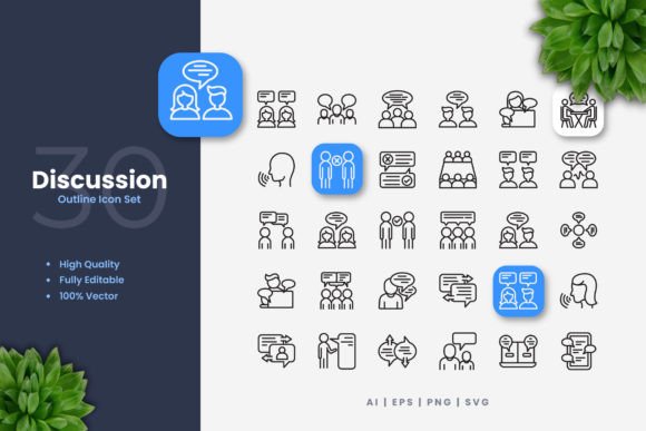 Discussion Icons: Graphics and Icons for Real Projects