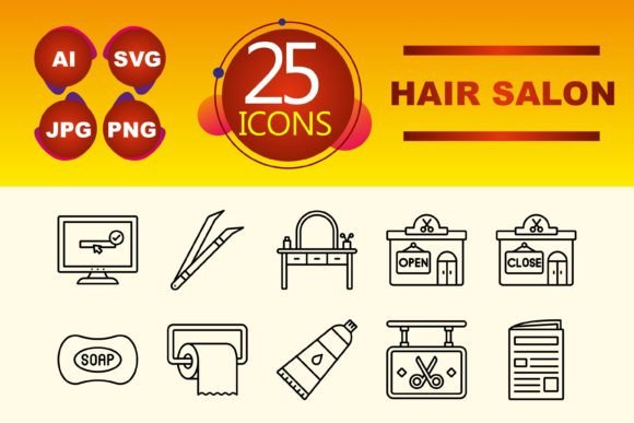 Hair Salon Graphics and Icons