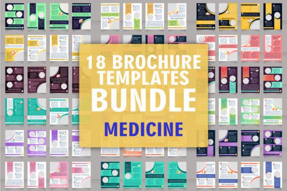Healthcare Services Brochure Bundle: Graphic Templates for Digital Sellers