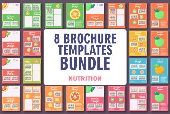 Healthy Dieting Brochure Design Bundle: Graphics for Branding