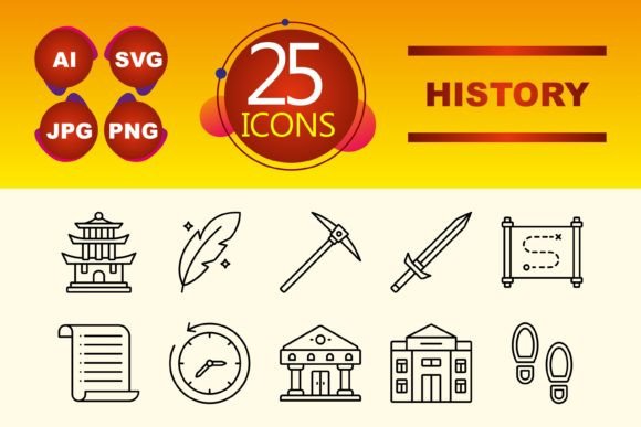 History Graphics & Icons for Crafting
