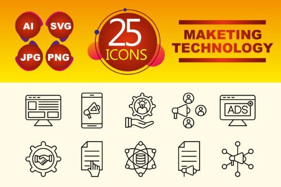 Marketing Technology Icons