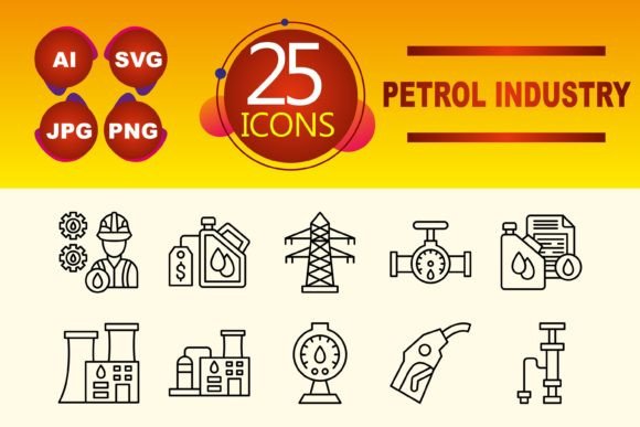 Petrol Industry Graphics and Icons