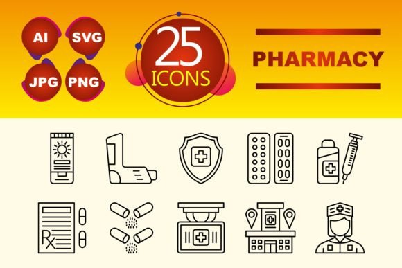 Pharmacy Graphics and Icons for Handmade Creators