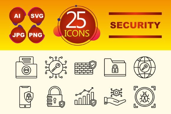 Security Graphics and Icons for Crafting