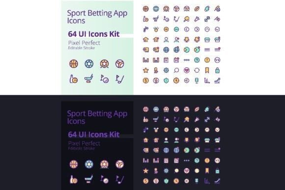 Sports Betting UI Icons Kit for Graphic Design