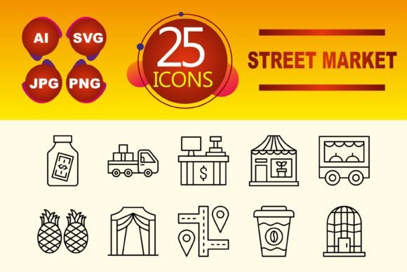 Street Market Graphics and Icons