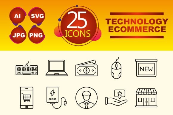 Technology Ecommerce Graphics and Icons