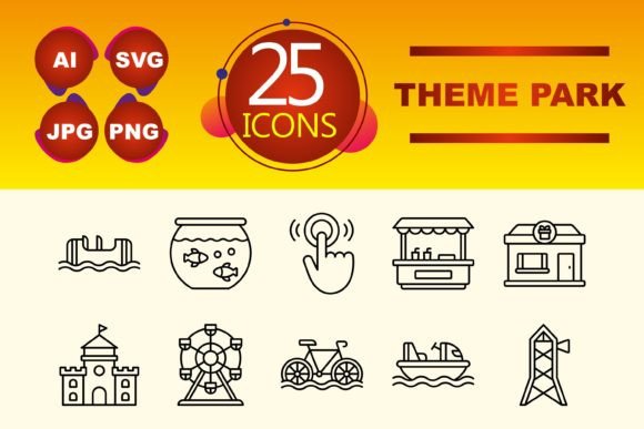 Theme Park Graphics and Icons